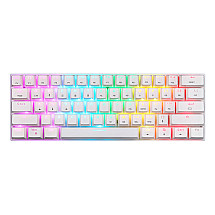 Wireless Mechanical keyboard Motospeed SK62 White (red switch)