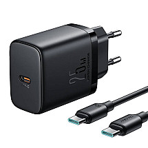 Charger Joyroom JR-TCF11, 25W + Cable C-C 1m (Black)