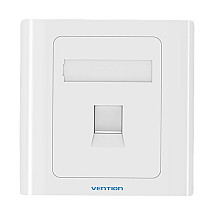 1-Port Keystone Wall Plate 86 Type Vention IFAW0 White