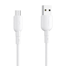 USB to Micro USB cable Vipfan Colorful X11, 3A, 1m (white)