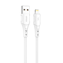 USB to Lightning cable Vipfan Colorful X12, 3A, 1m (white)