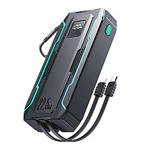 Powerbank Joyroom JR-L018 20000mAh, 22.5W, with Lightning + USB-C cable (black)