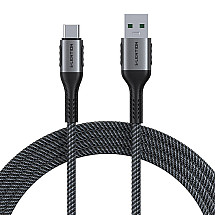 USB-A to USB-C cable Lention 6A, 1m (black)