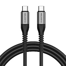 USB-C to USB-C cable Lention 60W, 2m (black)