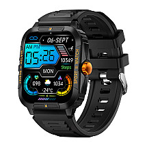 Colmi P76 smartwatch (black and orange)