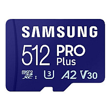 Memory card Samsung Pro PLUS microSDXC 512GB 180/130 MB/s UHS-I U3 (MB-MD512SA/EU)