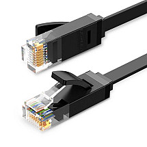 UGREEN Ethernet kabelis RJ45, Cat.6, UTP, 0,5 m (melns)