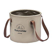 Naturehike 10L round collapsible bucket NH20SJ040 light brown