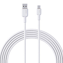 USB-A to USB-C Cable Aukey CB-NAC2, 60W, 1.8m (white)