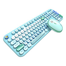 MOFII Lovely 2.4G Wireless Keyboard + Mouse Set (Blue)