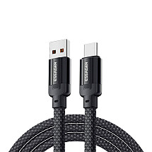 USB to USB-C cable, Essager, EXCT-YS01-P, 100W, 1m (black)