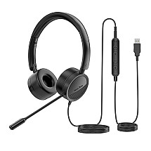 New Bee NB-H360 wired headphones with microphone (black)