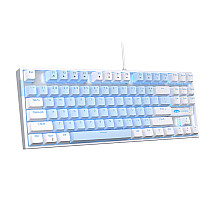 MageGee MK-STAR mechanical gaming keyboard (white and blue)