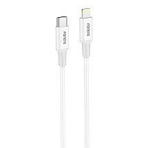 Cable USB-C do Lightning Foneng X106 PD27W, 1,2m (biały)