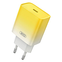 Wall charger XO CE18, USB-C, PD30W (yellow)