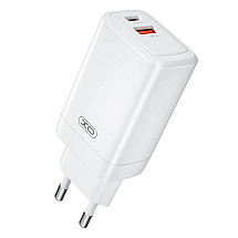 Wall charger XO CE17, 65W, 1x USB-C, 1x USB-A