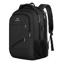 Matein 1035 Black USB 17'' laptop travel backpack