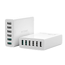 Charger 6x USB  Blitzwolf BW-S15, QC 3.0, 60 W (white)