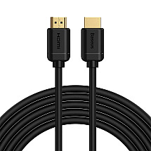 Baseus 2x HDMI 2.0 4K 30Hz Cable, 3D, HDR, 18Gbps, 5m (black)