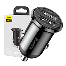 Baseus Grain Pro Car Charger 2x USB 4.8A (black)