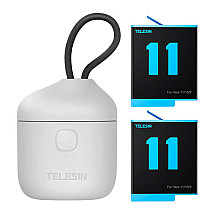 3-slot waterproof charger Telesin Allin box + 2 batteries for GoPro Hero 11 / 10 / 9