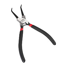 Bent Interior Circlip Pliers 7 Deli Tools EDL0343 (black)