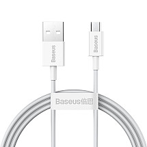 Baseus Superior sērijas kabelis no USB uz mikro USB, 2A, 1m (balts)