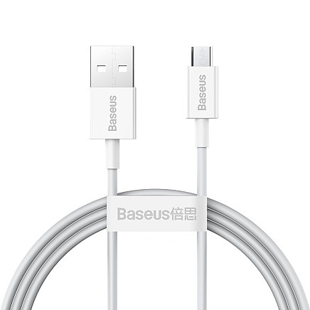 Baseus Superior sērijas kabelis no USB uz mikro USB, 2A, 1m (balts)