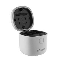 3-slot waterproof charger Allin box Telesin for GoPro Hero 11 / Hero 10 / Hero 9