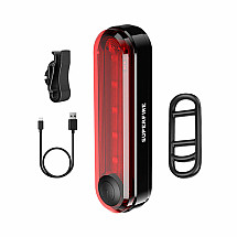 Aizmugurējais velosipēda lukturis Superfire BTL01, USB, 230mAh