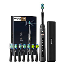 Sonic toothbrush with head set and case FairyWill FW-507 Plus (Black)