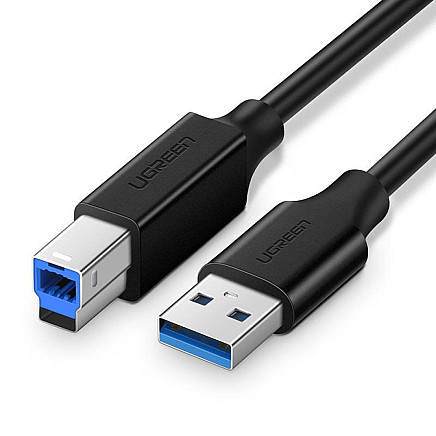 Printer Cable USB 3.0 A-B UGREEN US210, 1m (black)