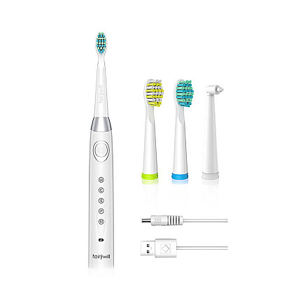 Sonic toothbrush with head set FairyWill 508 (White)