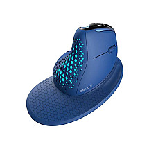 Wireless Ergonomic Mouse Delux M618XSD BT+2.4G RGB (blue)