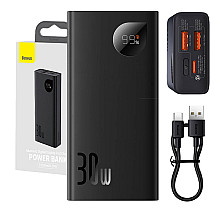 Powerbank Baseus Adaman2 10000mAh, 2xUSB, USB-C, 30W (black)