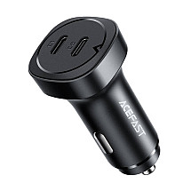 Car Charger Acefast B2, 72W, 2x USB-C (black)