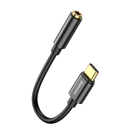 Baseus L54 Audio Adapter USB-C + mini jack 3,5mm (Black)