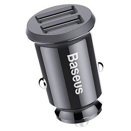 Baseus Grain Car Charger 2x USB 5V 3.1A (black)