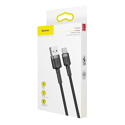 Baseus Cafule cable USB-C 3A 0.5m (Gray+Black)