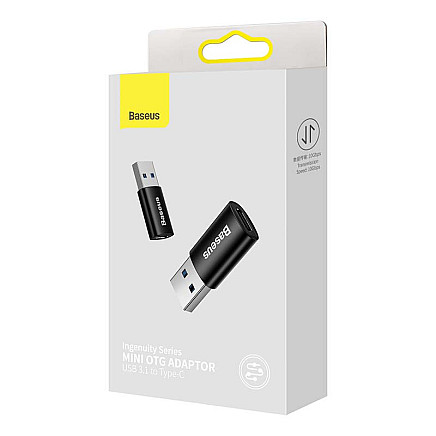 Baseus Ingenuity USB-A to USB-C adapter OTG (black)