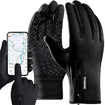 Ūdensizturīgi skārienjutīgie cimdi Trizand 19903, melni