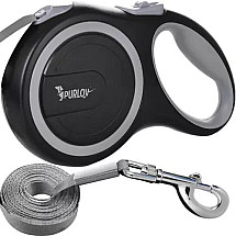 Ergonomic 5m Retractable Dog Leash with Reflective Tape, Easy Locking System and Non-Slip Handle - Suitable for Dogs Up To 15kg