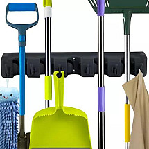 High-Capacity Universal Tool Hanger with 5 Adjustable Handles and 6 Foldable Hooks - Ideal for Home & Garage Organization