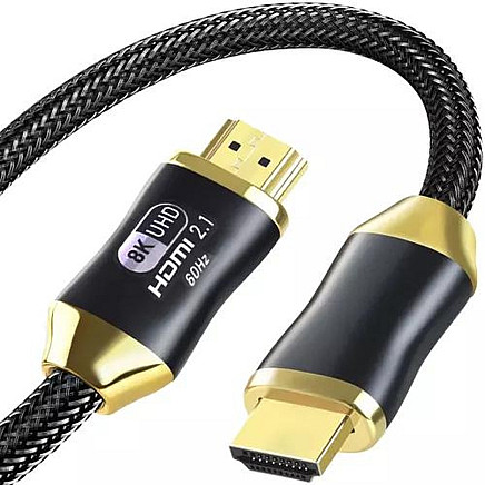 Premium 8K HDMI 2.1 kabelis, 3M garumā, 60 Hz īpaši ātrdarbīgs, 4K 120 Hz, pastiprināts, nesajaucams, 48 Gbps datu pārraide - saderīgs ar visām HDMI ierīcēm