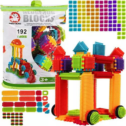 192-Piece Multicolor Creative Hedgehog Building Blocks Set for Kids - Safe, Fun & Educational Construction Toy for Imagination & Creativity