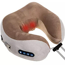 3-in-1 Heated Neck and Head Massage Memory Foam Pillow with Removable, Machine-Washable Cover