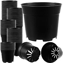 500-Piece Durable Garden Pots Set - High Temp Resistant & Flexible Black Plastic Pots for Seedlings