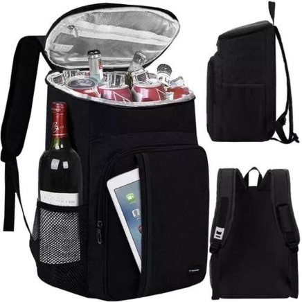 Termālā Ūdensizturīga Mugursoma Tūrisma Pārgājienu Ceļojumu Soma 26L, Melns