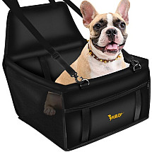 PetPilot Multi-Pet Car Seat Carrier - Waterproof, Easy-Install with Adjustable Straps & Front Zip Pocket, For Dogs, Cats or Rabbits