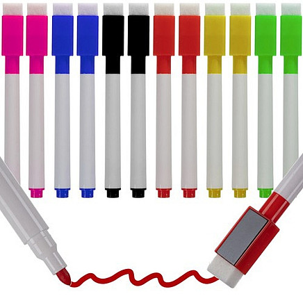 Dry erase markers - set of 12 Maaleo 21646